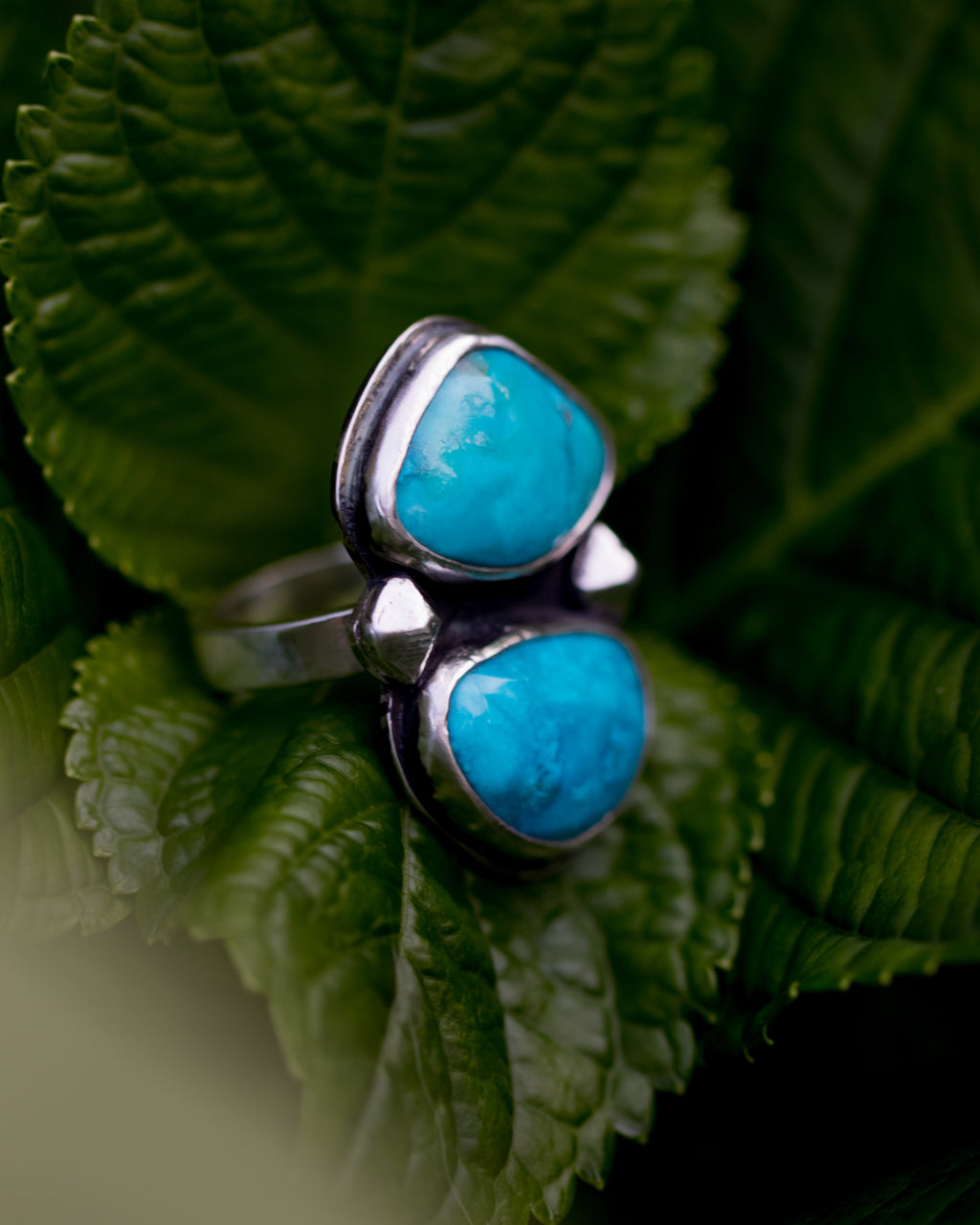 Double Turquoise Statement