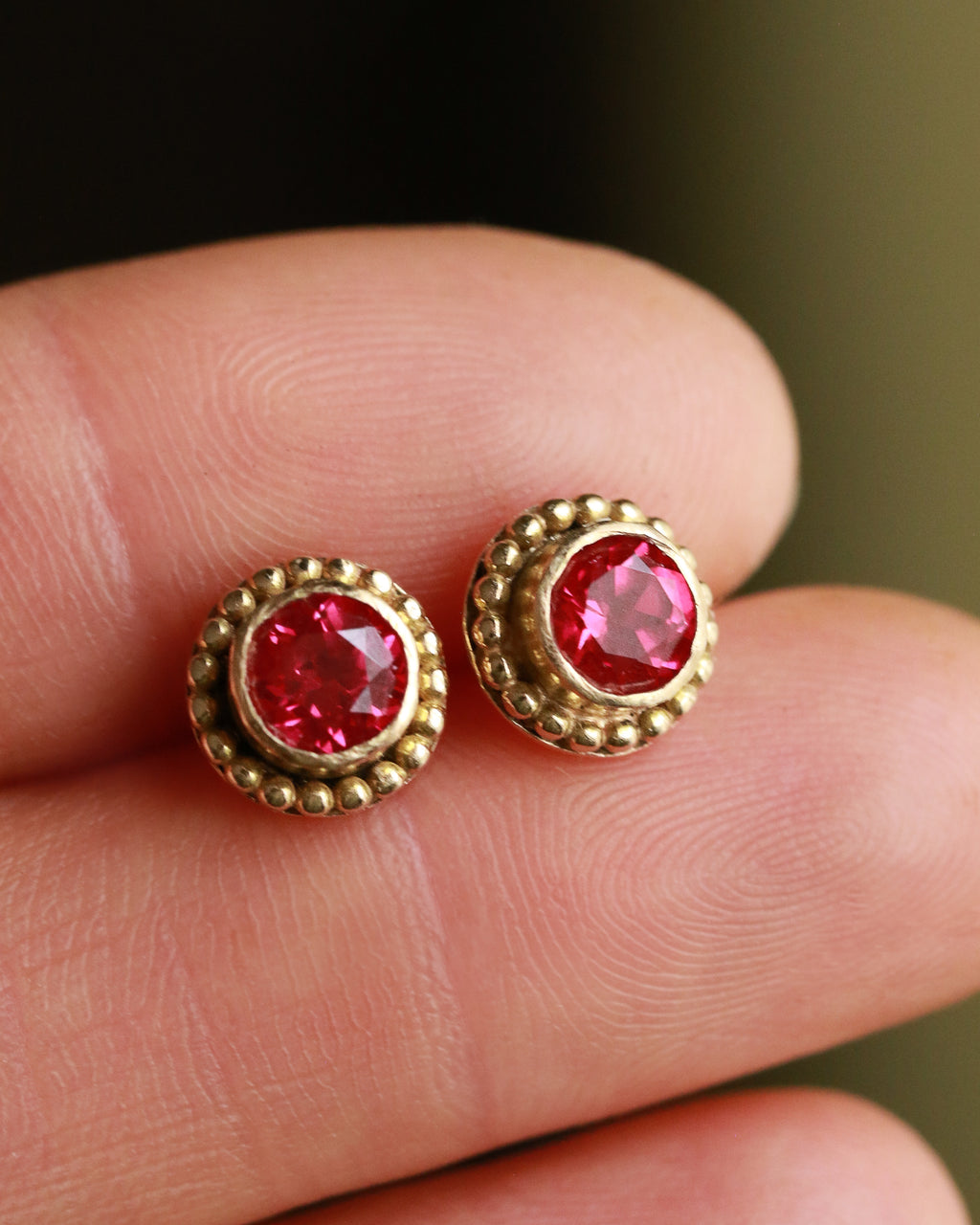 Crimson Duchess Studs