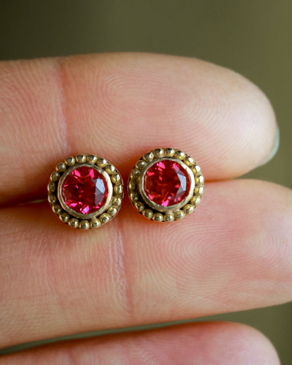 Crimson Duchess Studs