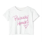 'Politically Homeless' Cropped Tee