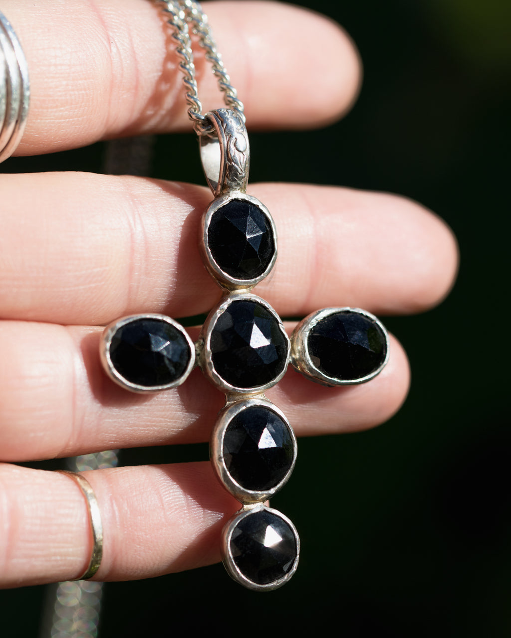Black Spinel Cross