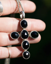 Load image into Gallery viewer, Black Spinel Cross