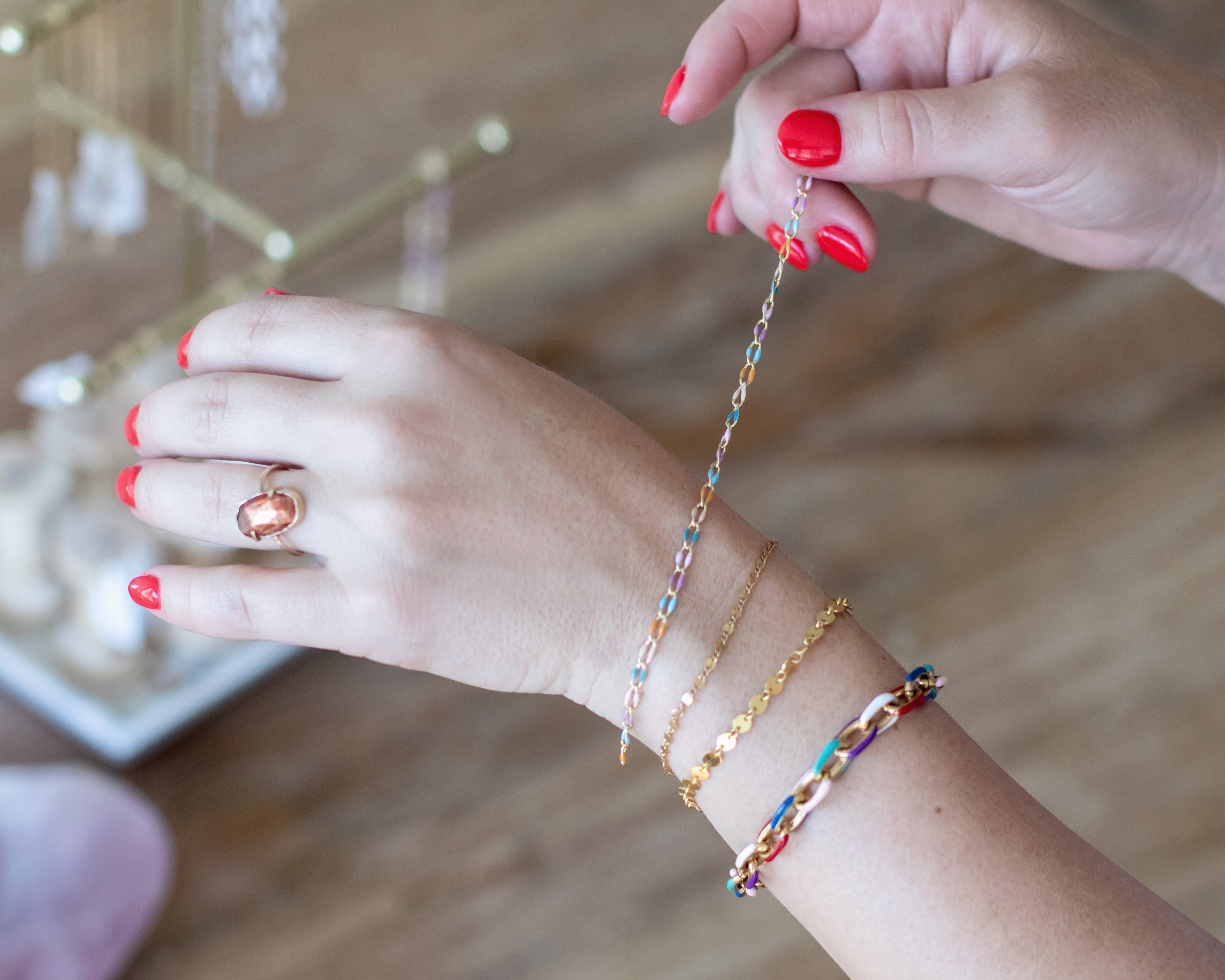 Chunky Enamel Bracelet