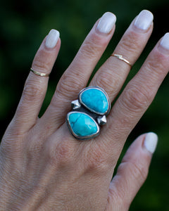Double Turquoise Statement