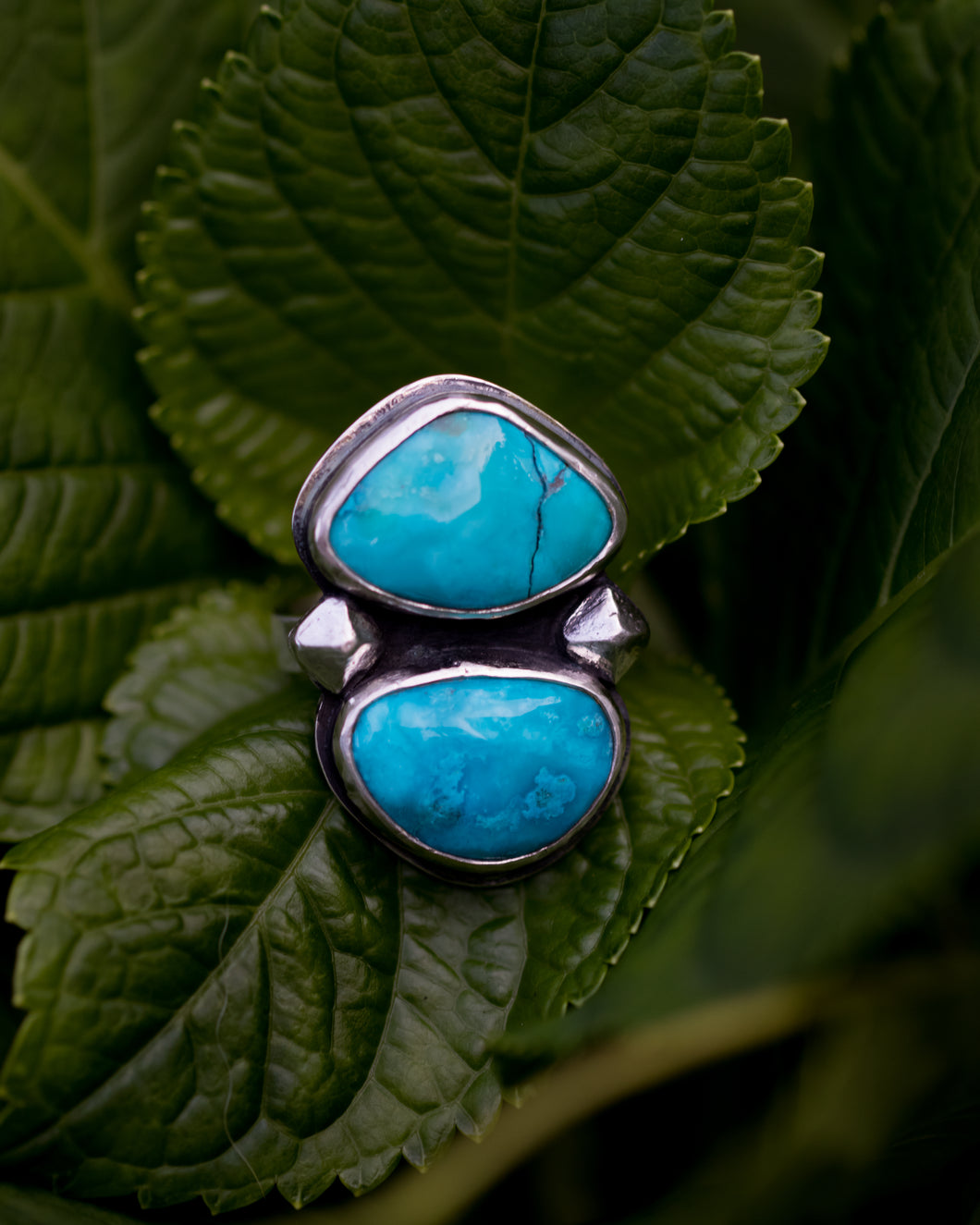 Double Turquoise Statement