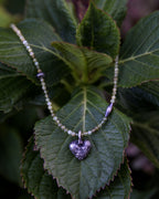 Heart's Consort: Green Garnet Necklace
