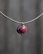 Ruby Halo Necklace