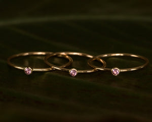 Pink Sapphire Stacker