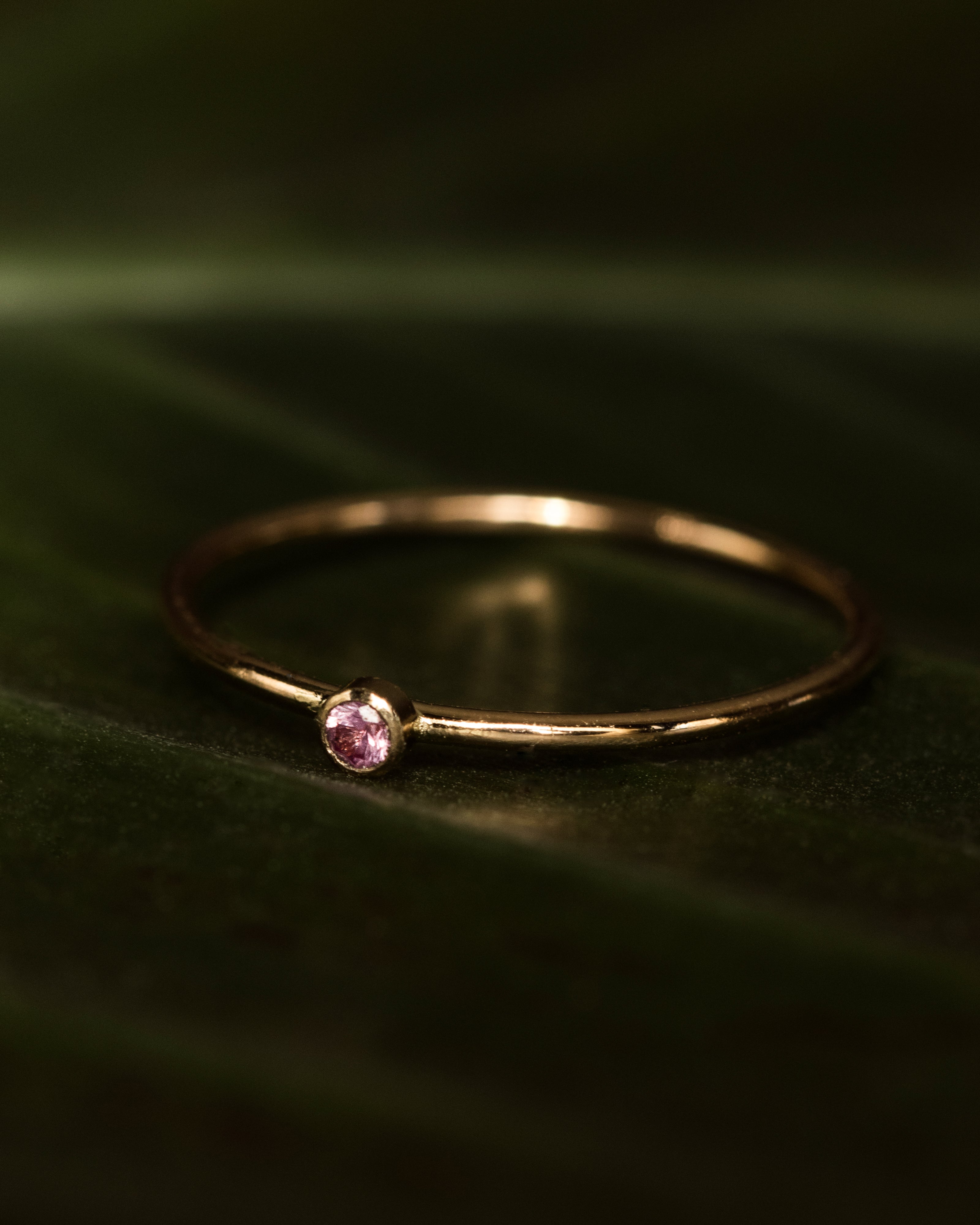 Pink Sapphire Stacker