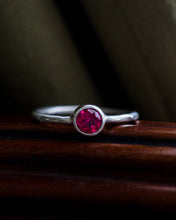 Load image into Gallery viewer, Ruby Stacker Ring