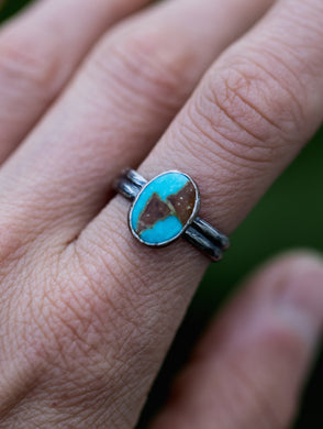 Small Oval Turquoise Ring