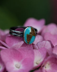 Small Oval Turquoise Ring