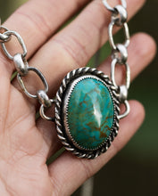 Load image into Gallery viewer, Turquoise Chain Necklace