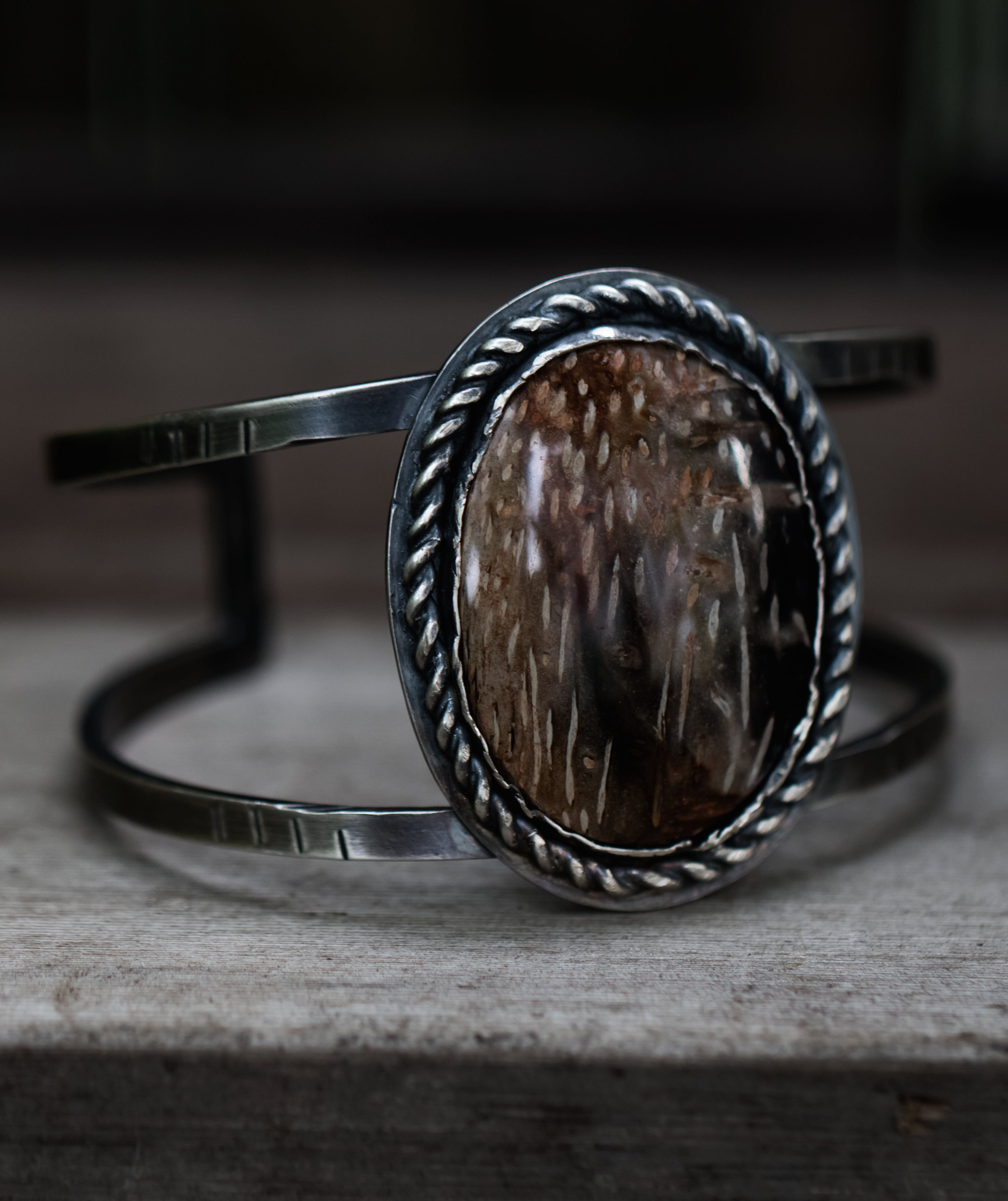 Palm Wood Cuff Bracelet