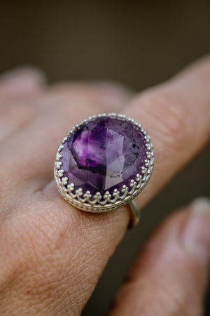 Atomic Amethyst Ring