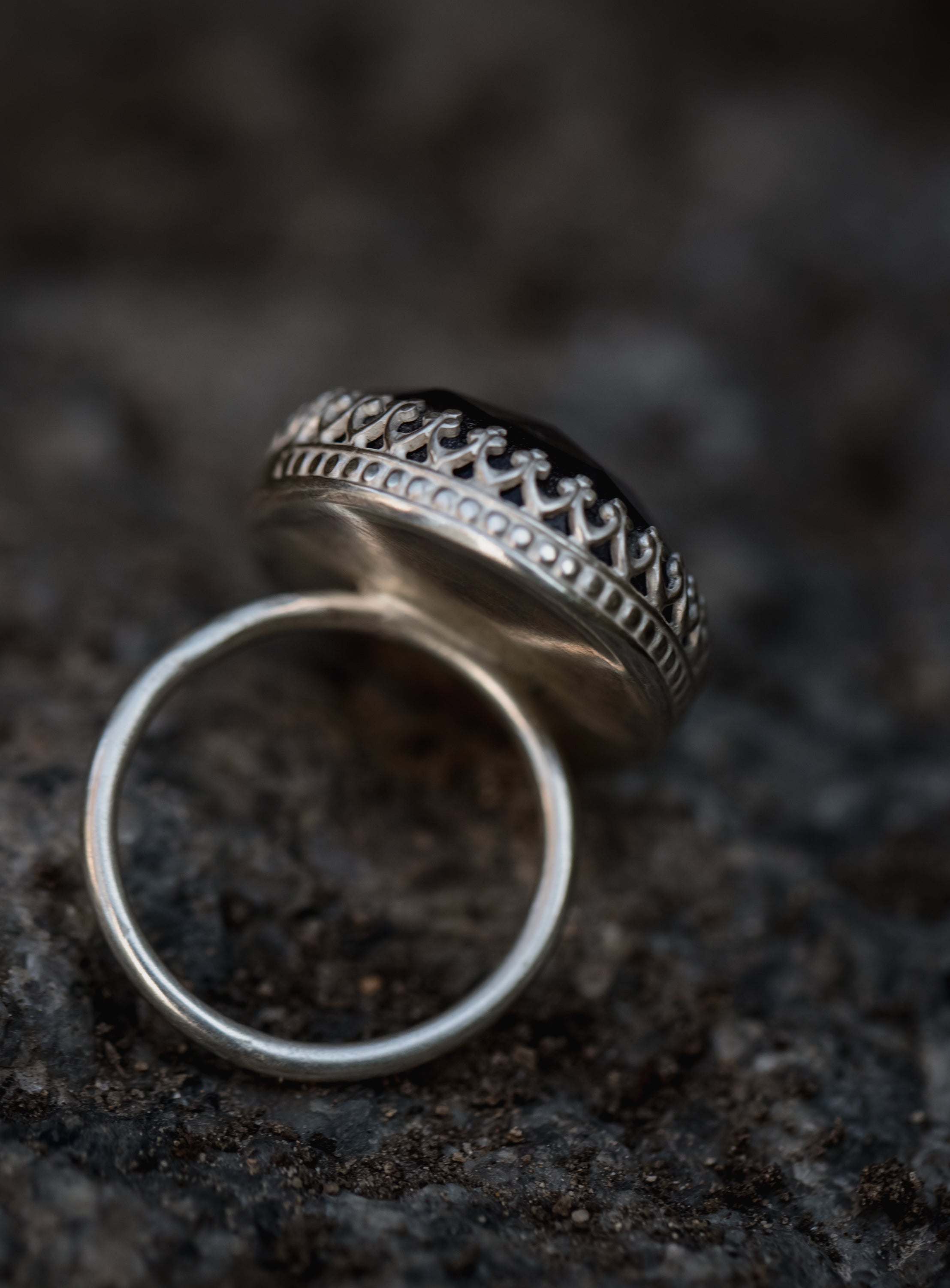 Atomic Amethyst Ring