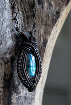 Blue Labradorite Amulet