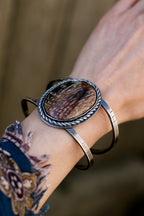 Palm Wood Cuff Bracelet