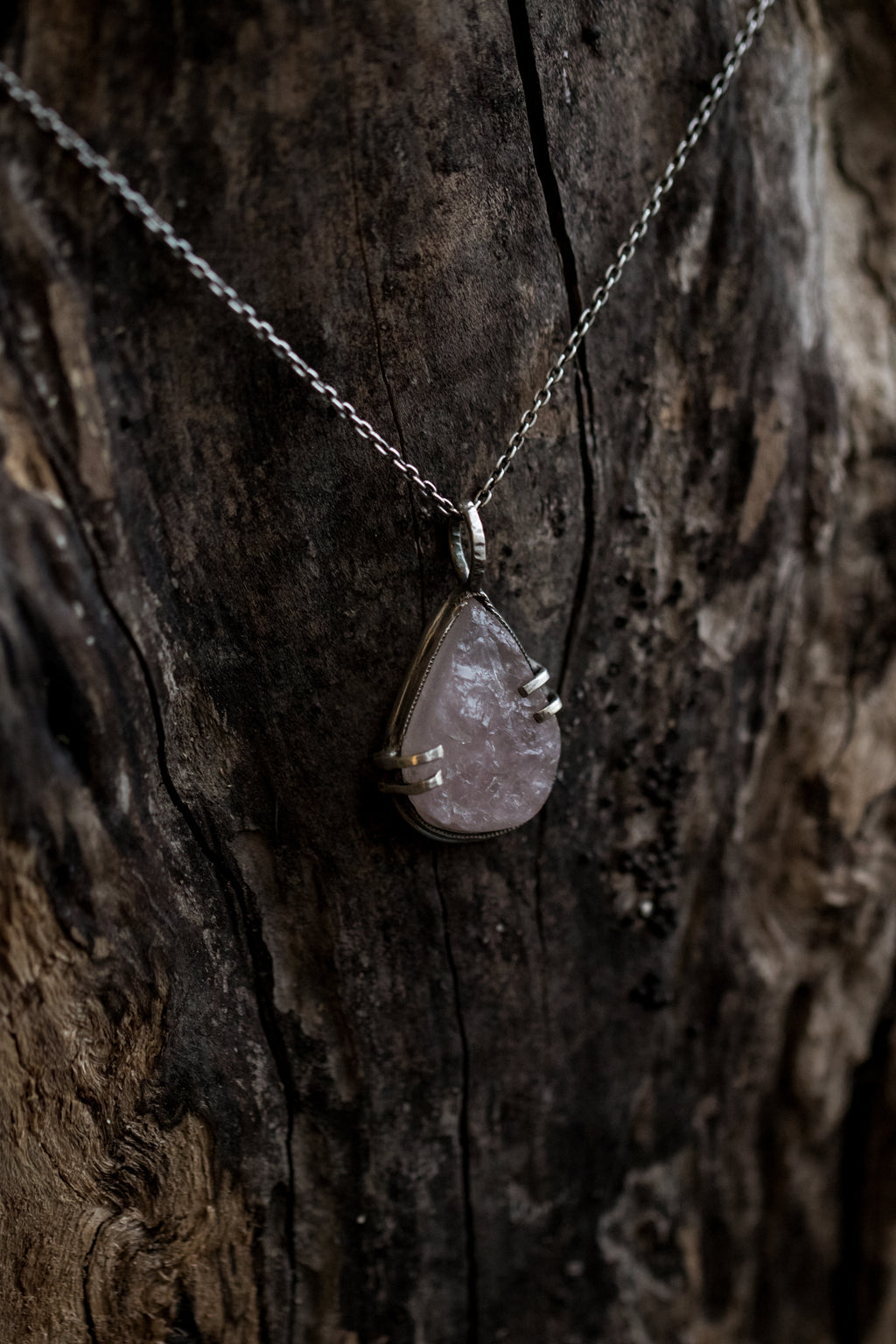 Teardrop Prong Pendant