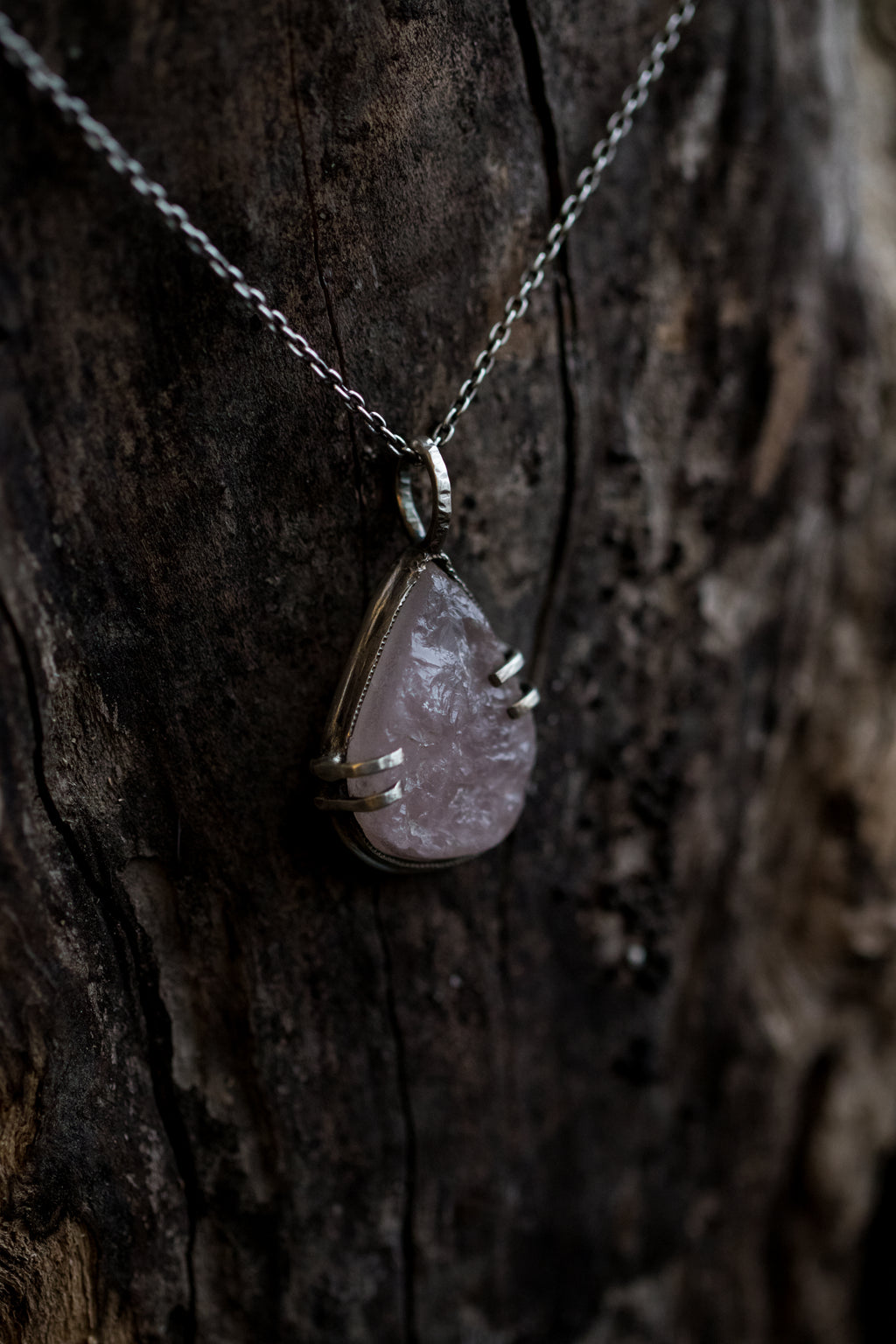 Teardrop Prong Pendant