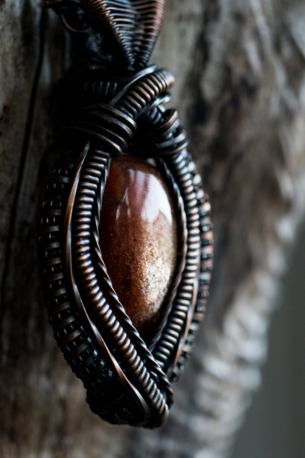 Sunstone Copper Necklace