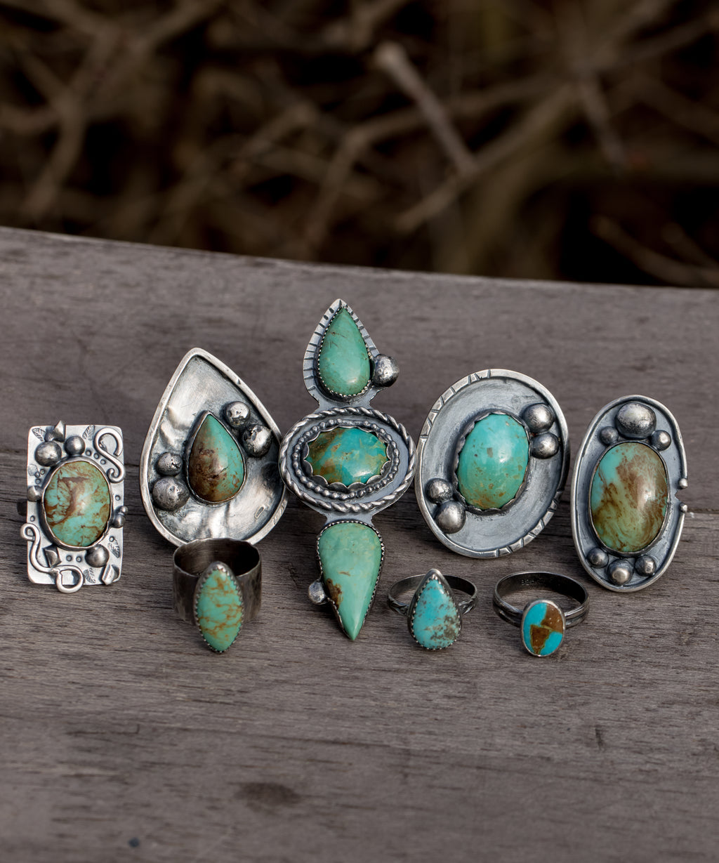 Turquoise Teardrop Statement Ring