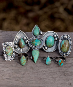 Turquoise Oval Statement Ring
