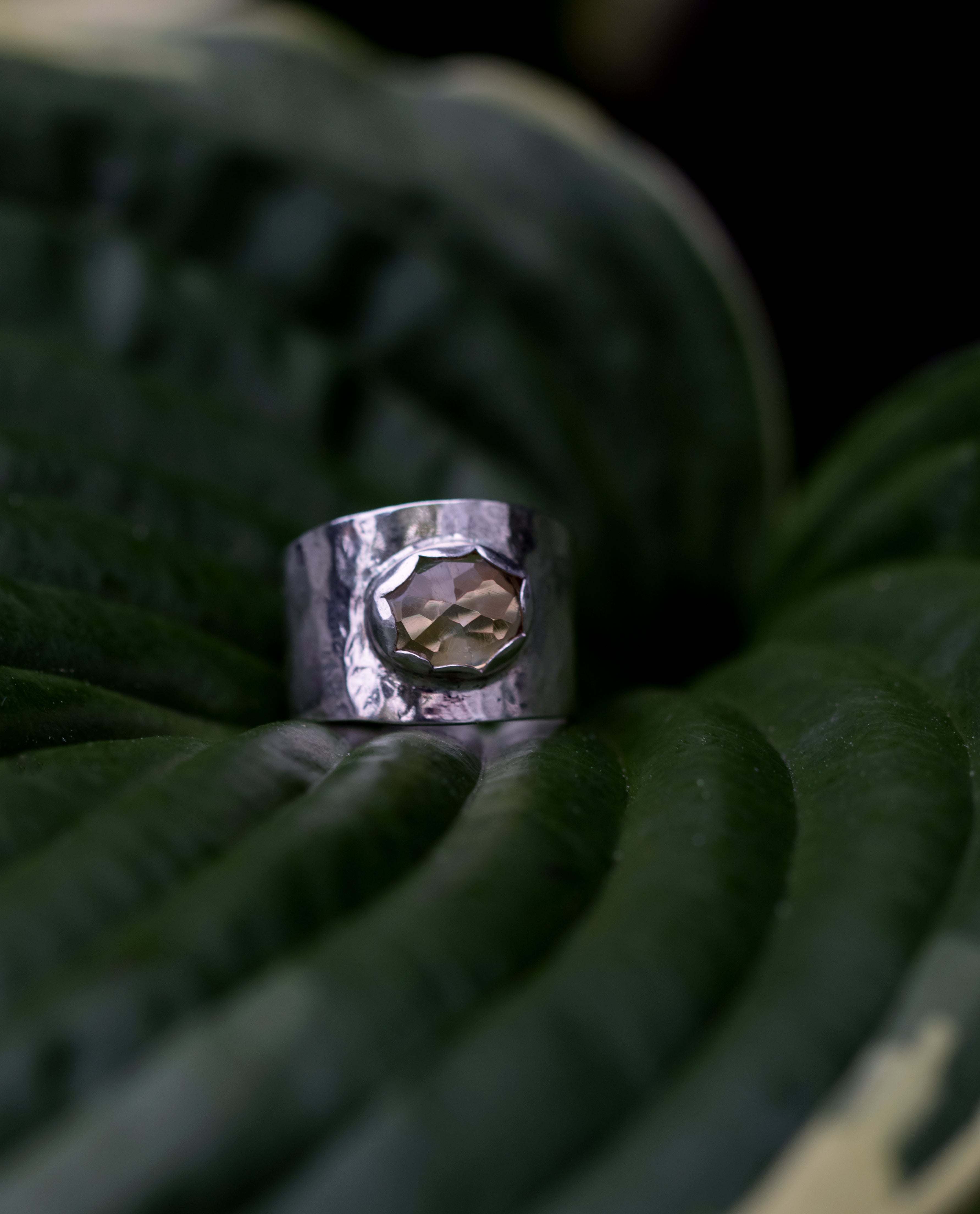 Citrine Warrior Ring