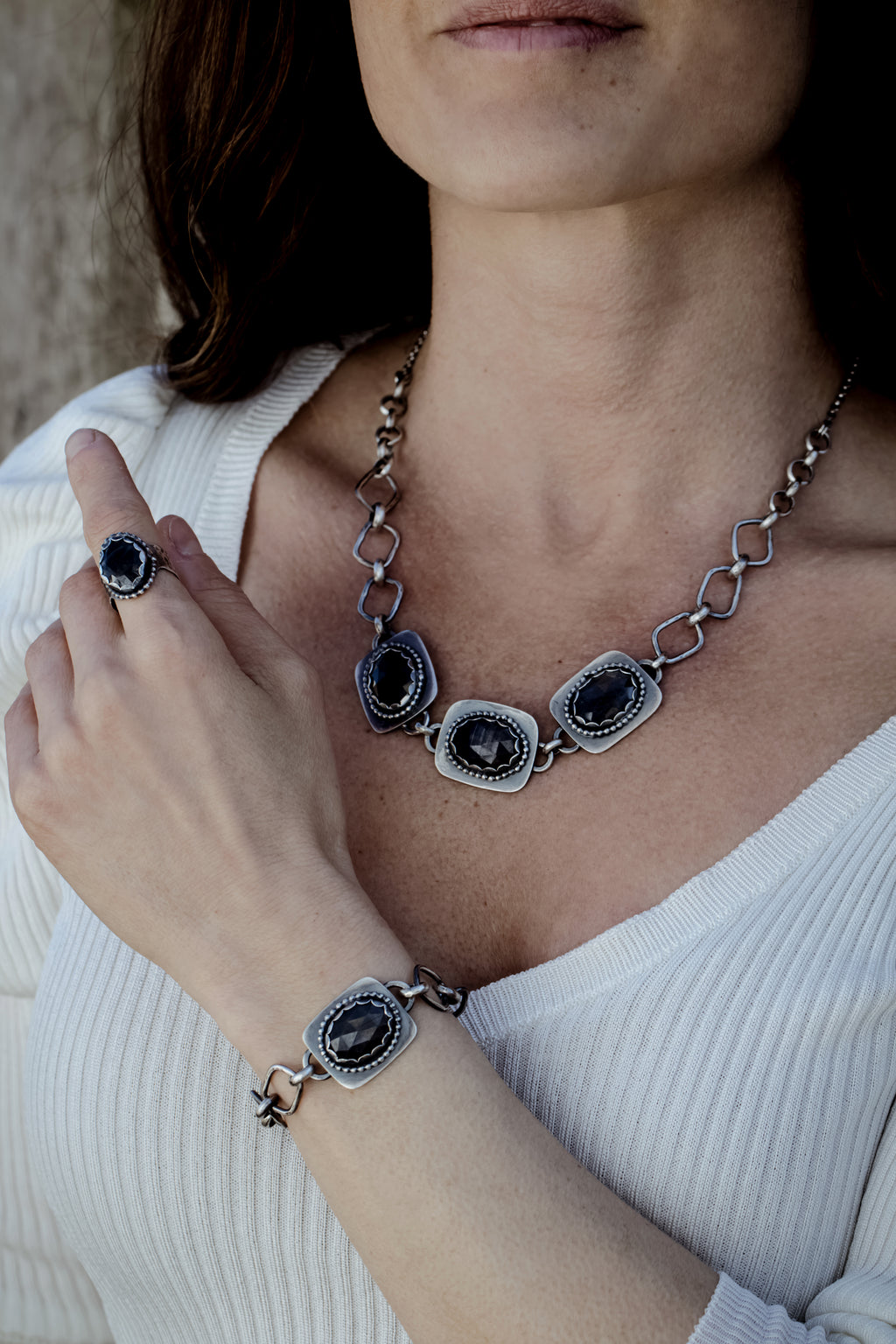 Sapphire Chain Bracelet