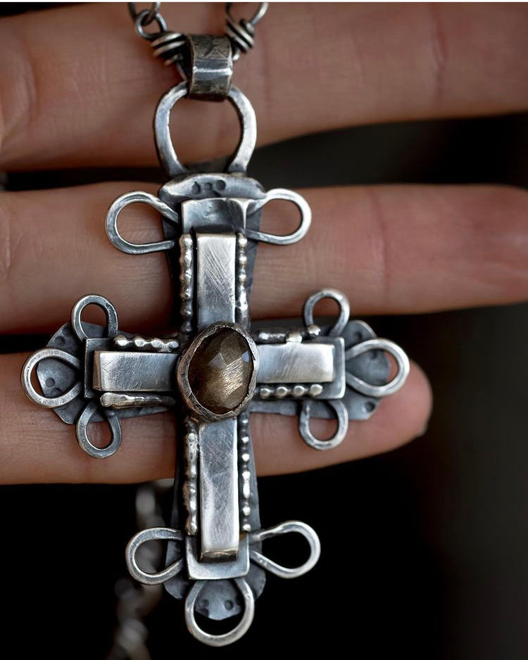 African Sunstone Cross